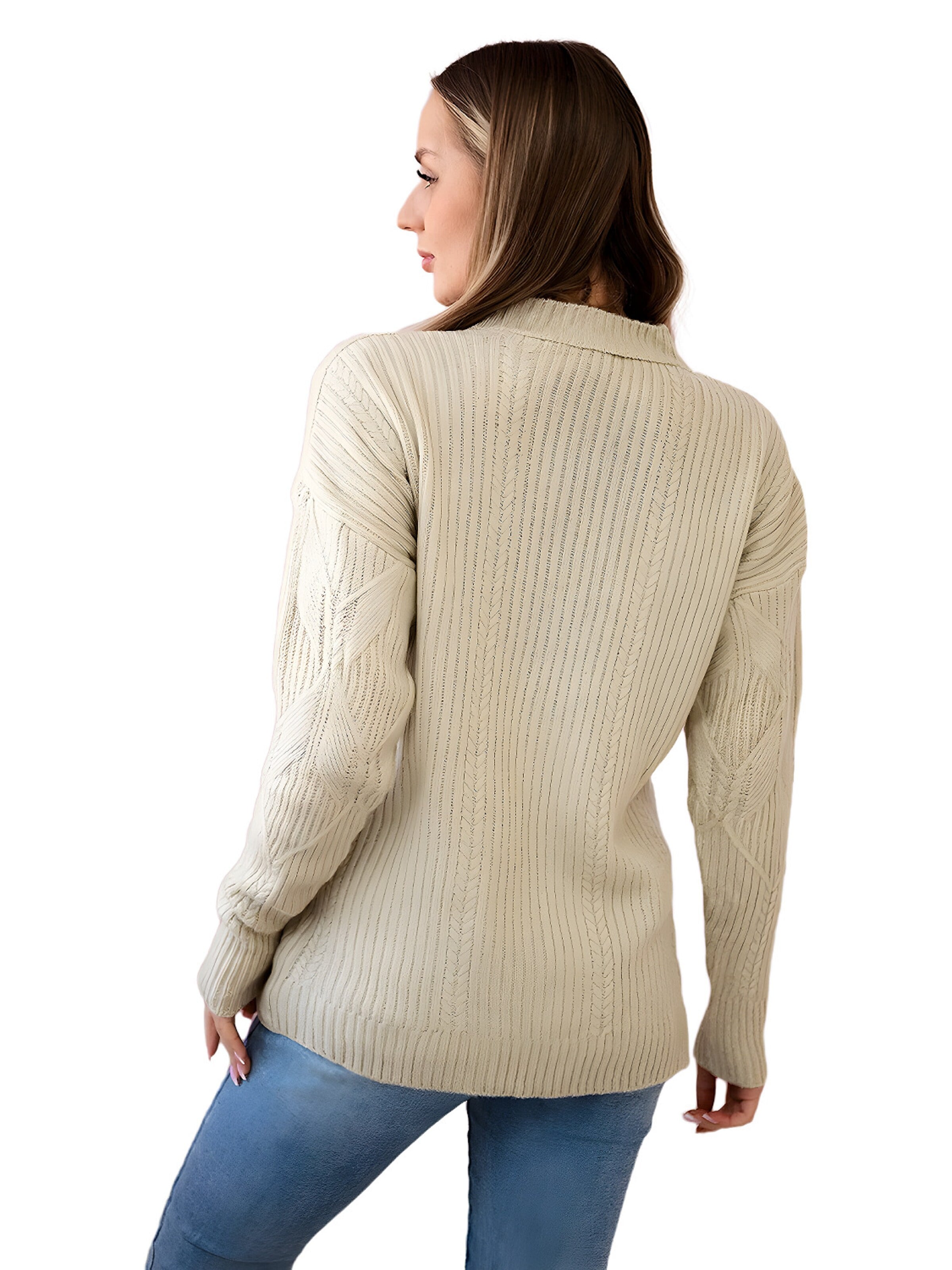 Lumera Sweter w kolorze beżowy
