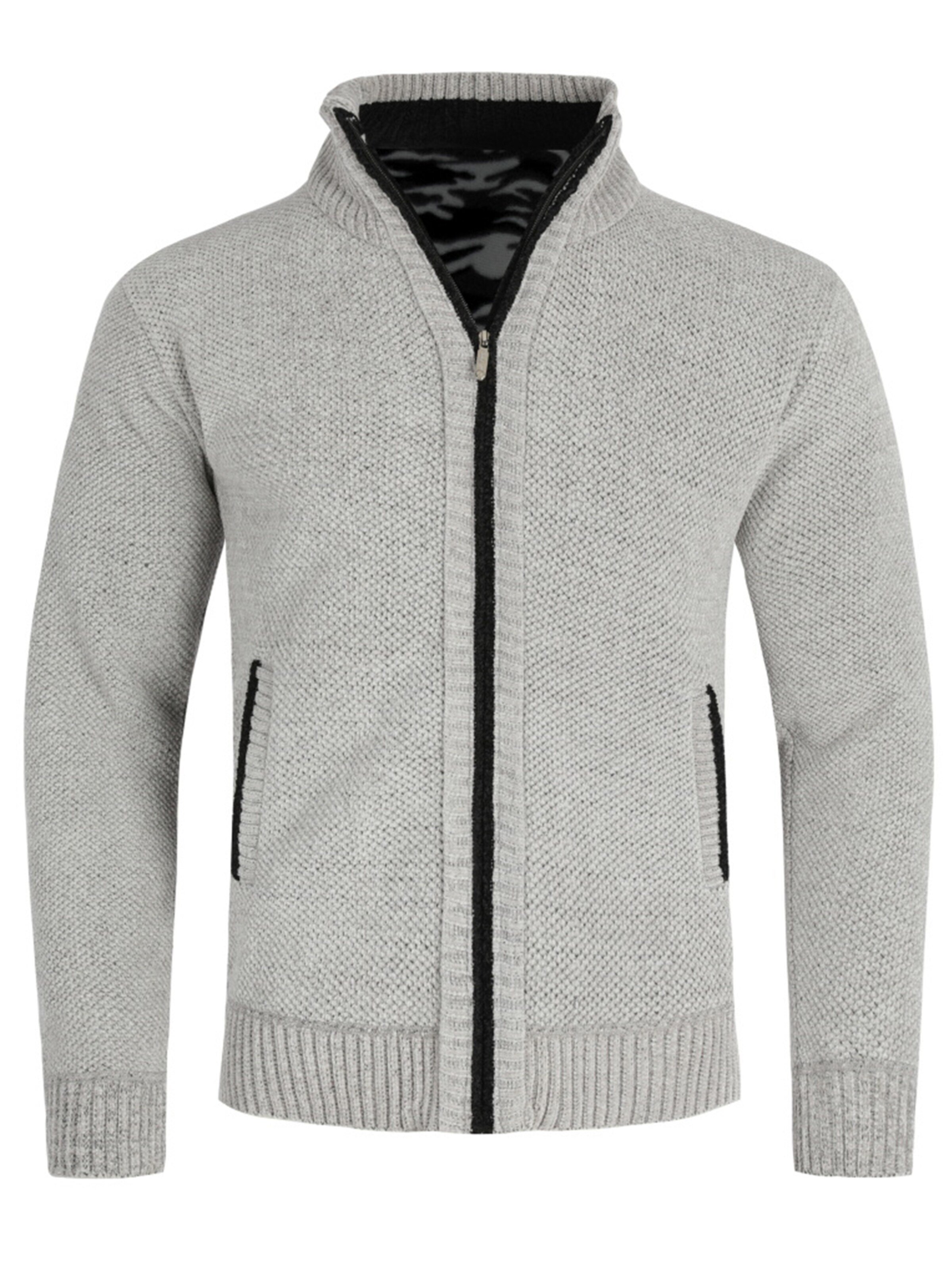 ALLTHEMEN Knit Cardigan 'Wärmefluss' in S in Light grey, Item view