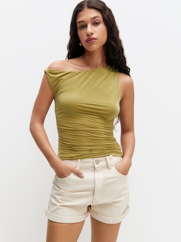 Pull&Bear Top in Groen: voorkant