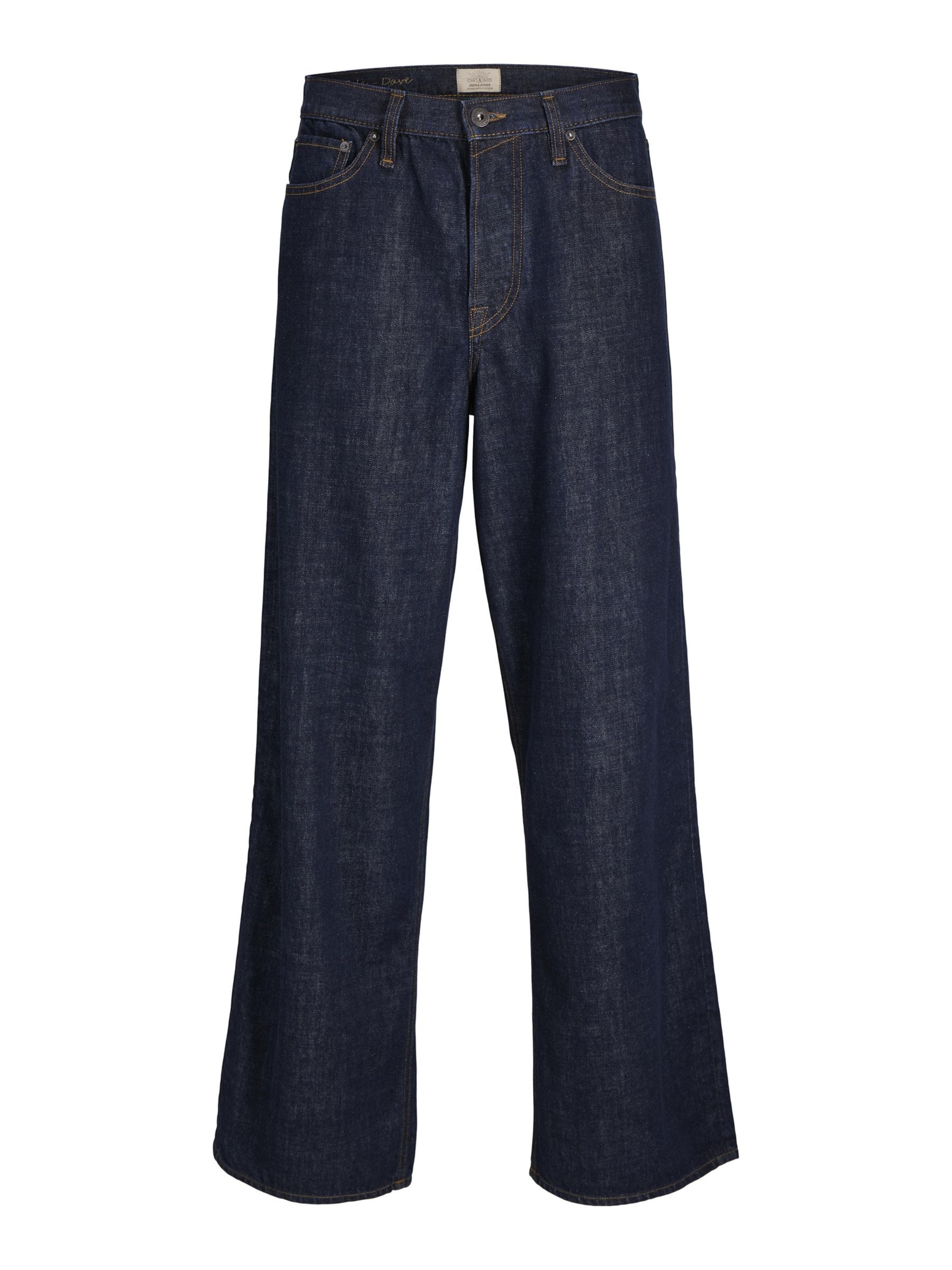 Wide Leg Jean 'JJIDave JJCooper' JACK & JONES en bleu : devant