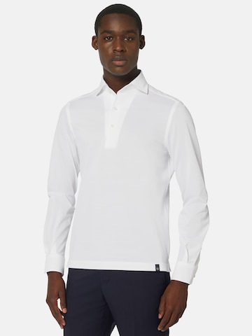 Boggi Milano Regular fit Shirt in Wit: voorkant