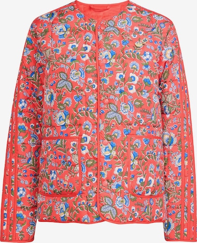 ADIDAS ORIGINALS Overgangsjakke 'Adidas Originals x Liberty London' i azur / grøn / orangerød / hvid, Produktvisning