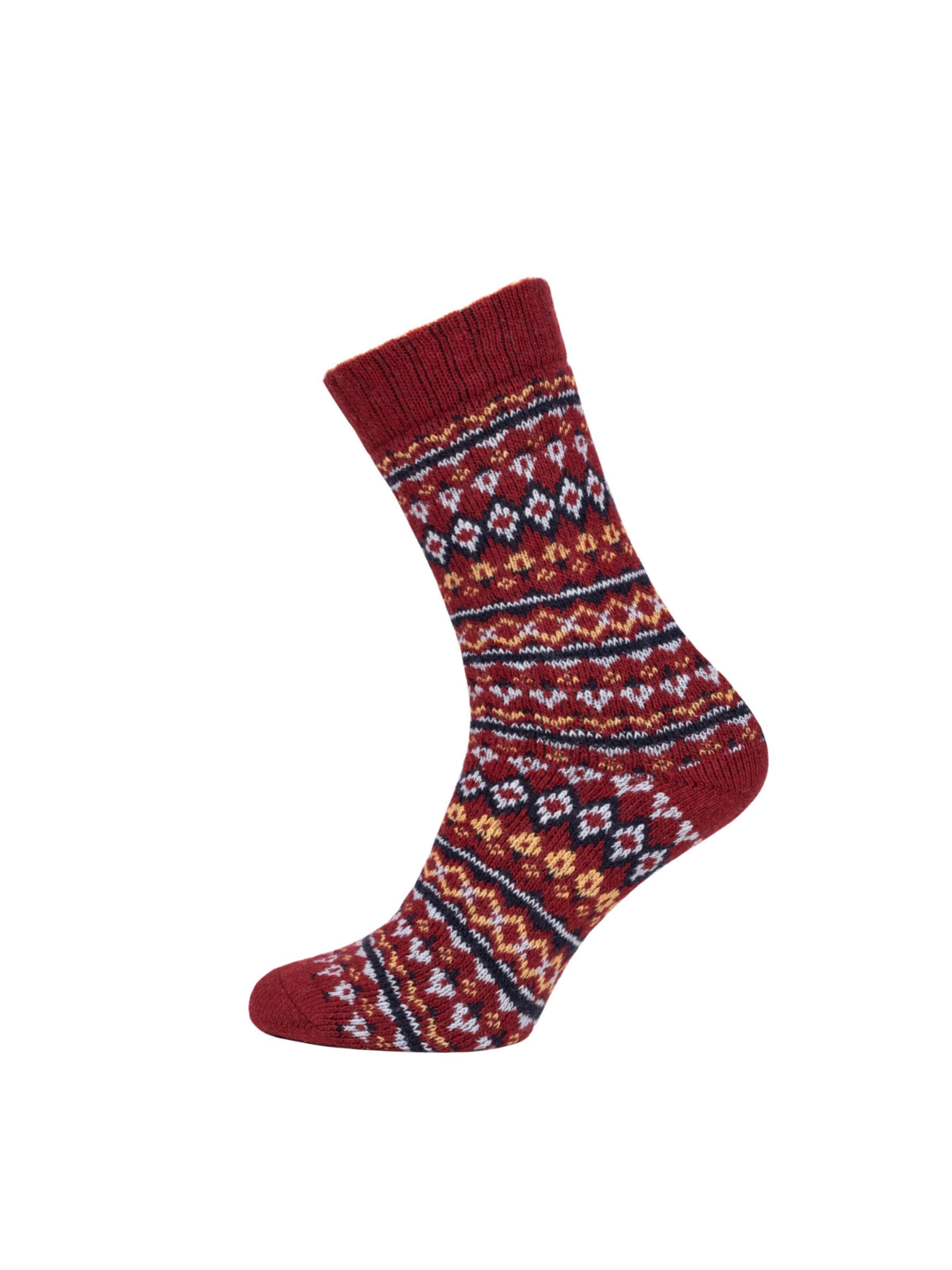HomeOfSocks Socks 'HOS452' in Red: front