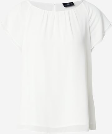 s.Oliver BLACK LABEL Bluse in Weiß: Vorderseite