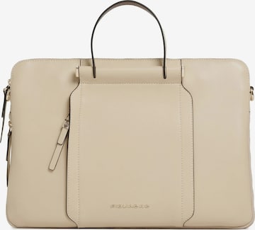 Piquadro Laptoptaske i beige: forside