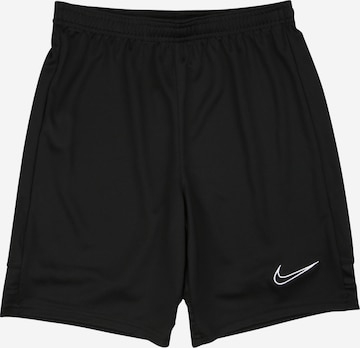 NIKE Workout Pants 'Academy 21' in Black: front