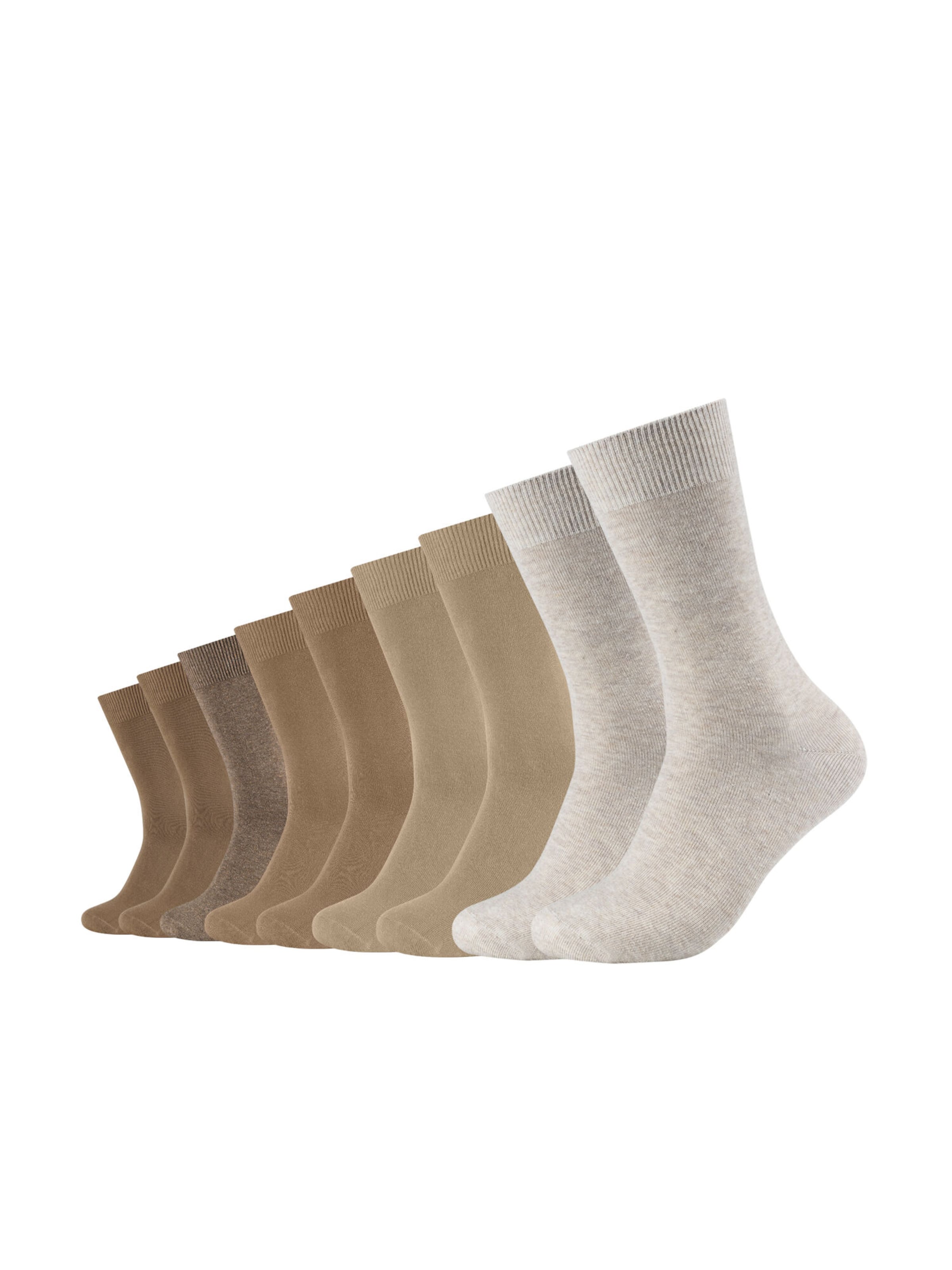 camano Socks in Beige: front