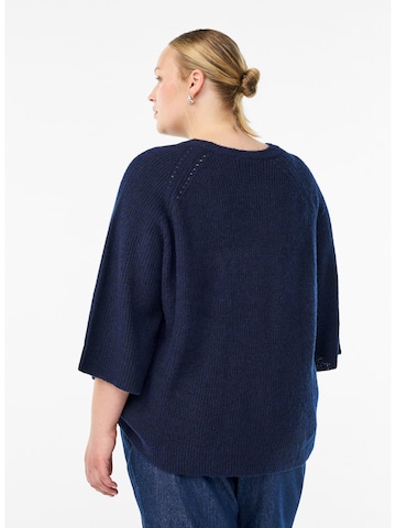 Zizzi Pullover 'Mwinnie' in Blau