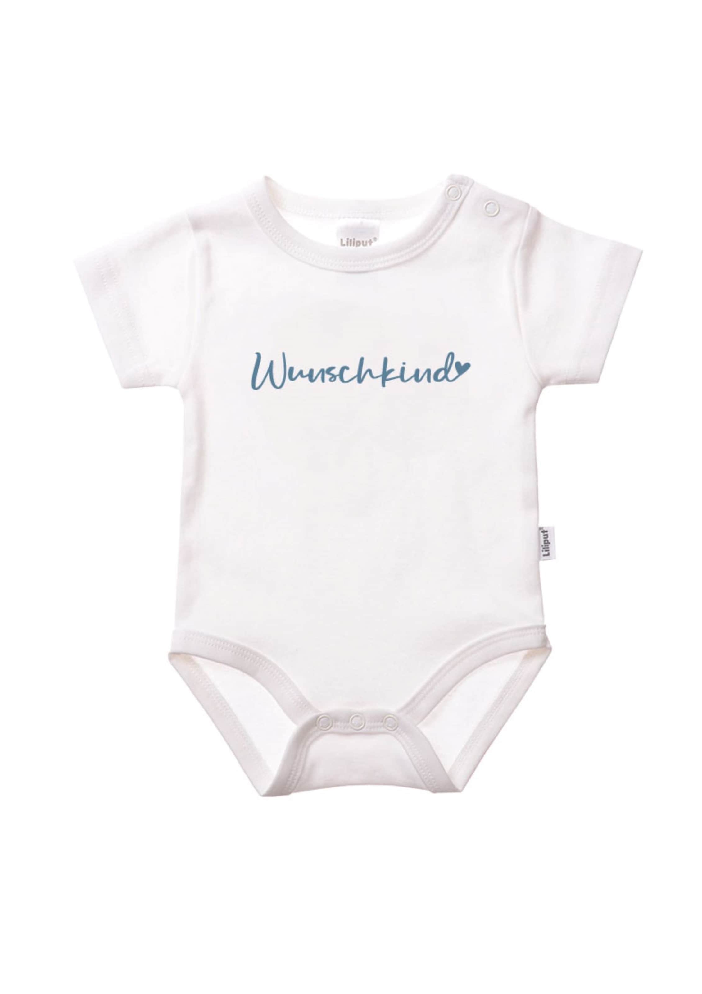 LILIPUT Romper/Bodysuit 'Wunschkind' in White: front