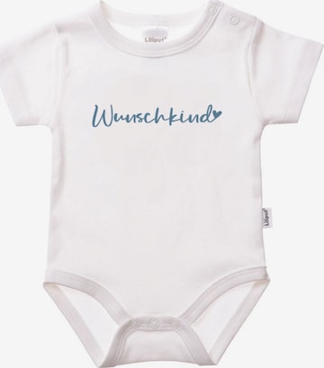 LILIPUT Romper/Bodysuit 'Wunschkind' in White: front