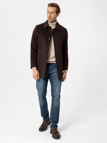 Moxx Paris Between-seasons coat 'Pedro' in Brown