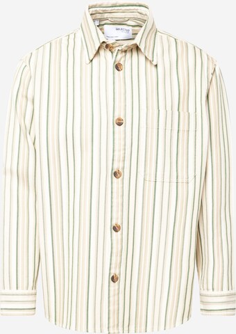 Regular fit Camicia 'JAMES' di SELECTED HOMME in beige: frontale