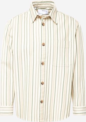 SELECTED HOMME Regular fit Button Up Shirt 'JAMES' in Beige: front