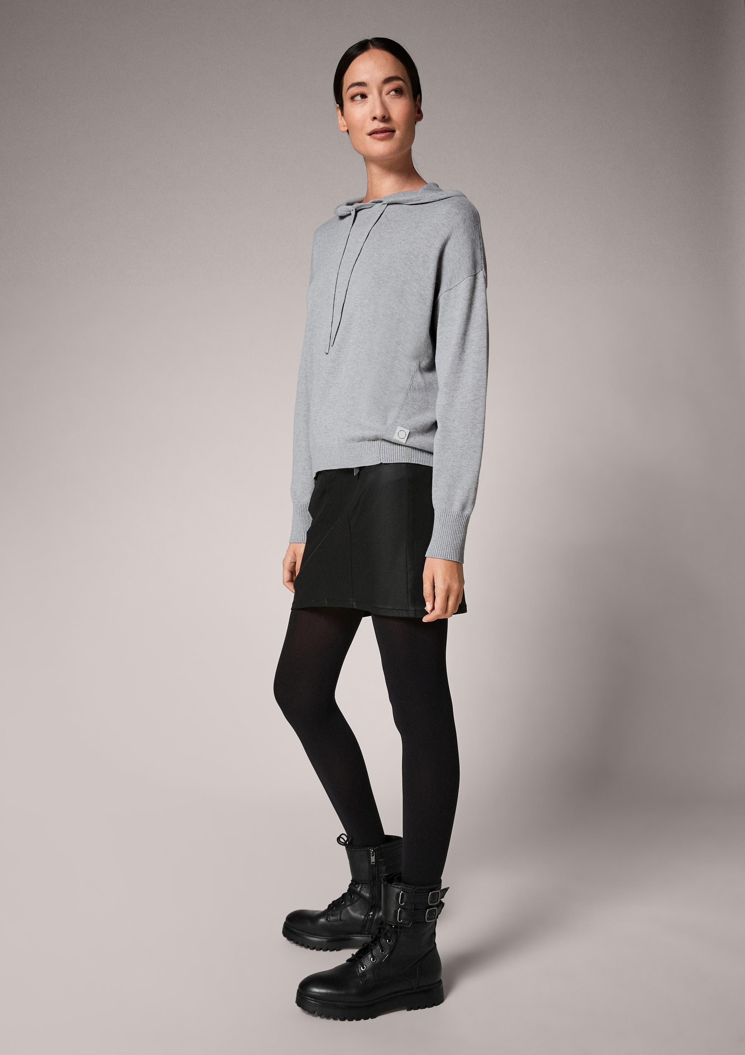 Frauen Pullover & Strick comma casual identity Pullover in Graumeliert - SG75585