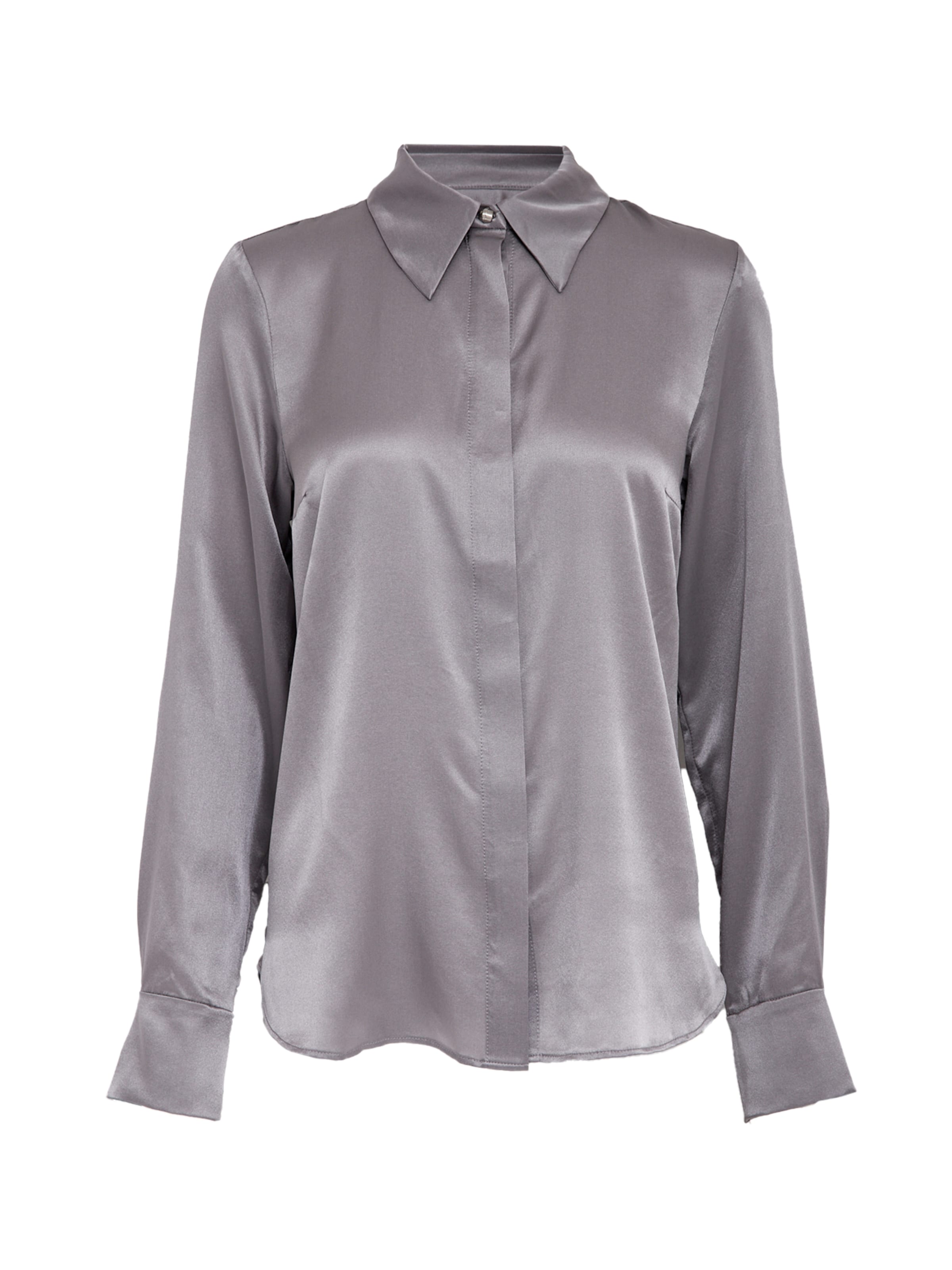 minus Tričko 'Annie Silk' – šedá: přední strana