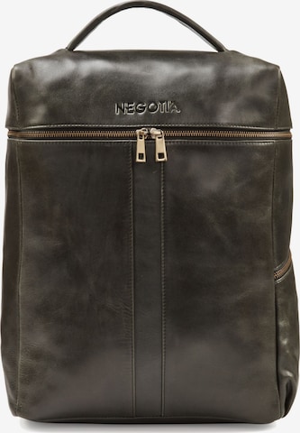 NEGOTIA Leather Rucksack 'Kova' in Schwarz: Vorderseite