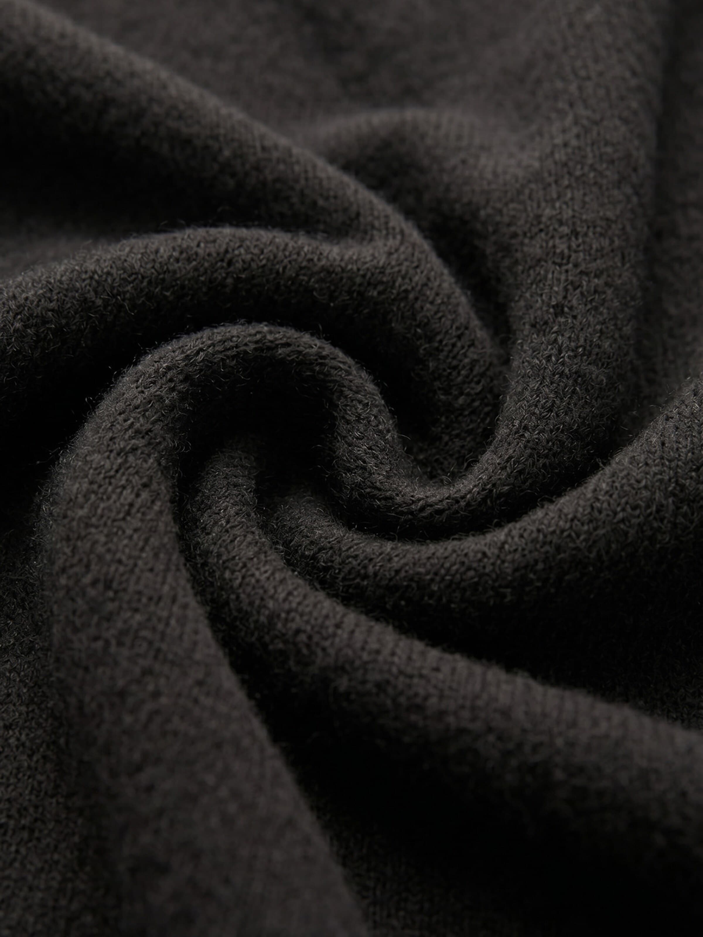 styleBREAKER Shawl 'Leichtes Strick Dreieckstuch Woll-Anteil' in Black