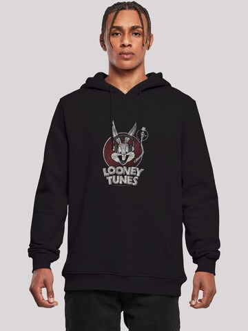 Sweat-shirt 'Looney Tunes Bugs Bunny' F4NT4STIC en noir : devant