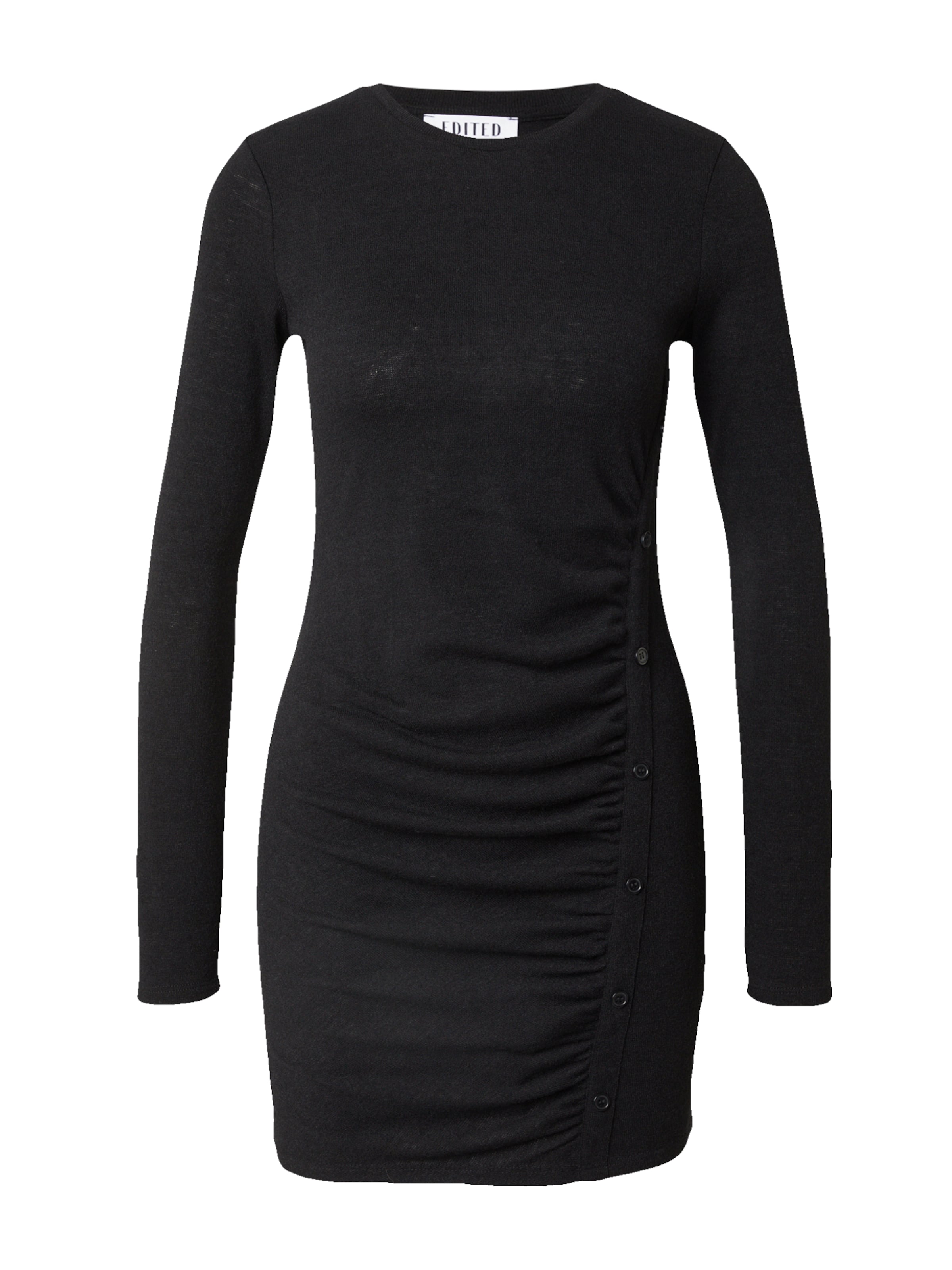 EDITED Sukienka z dzianiny 'Bienke' w kolorze czarny: przód