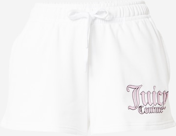 Juicy Couture Sport Sportovní kalhoty 'ZOLA' – bílá: přední strana