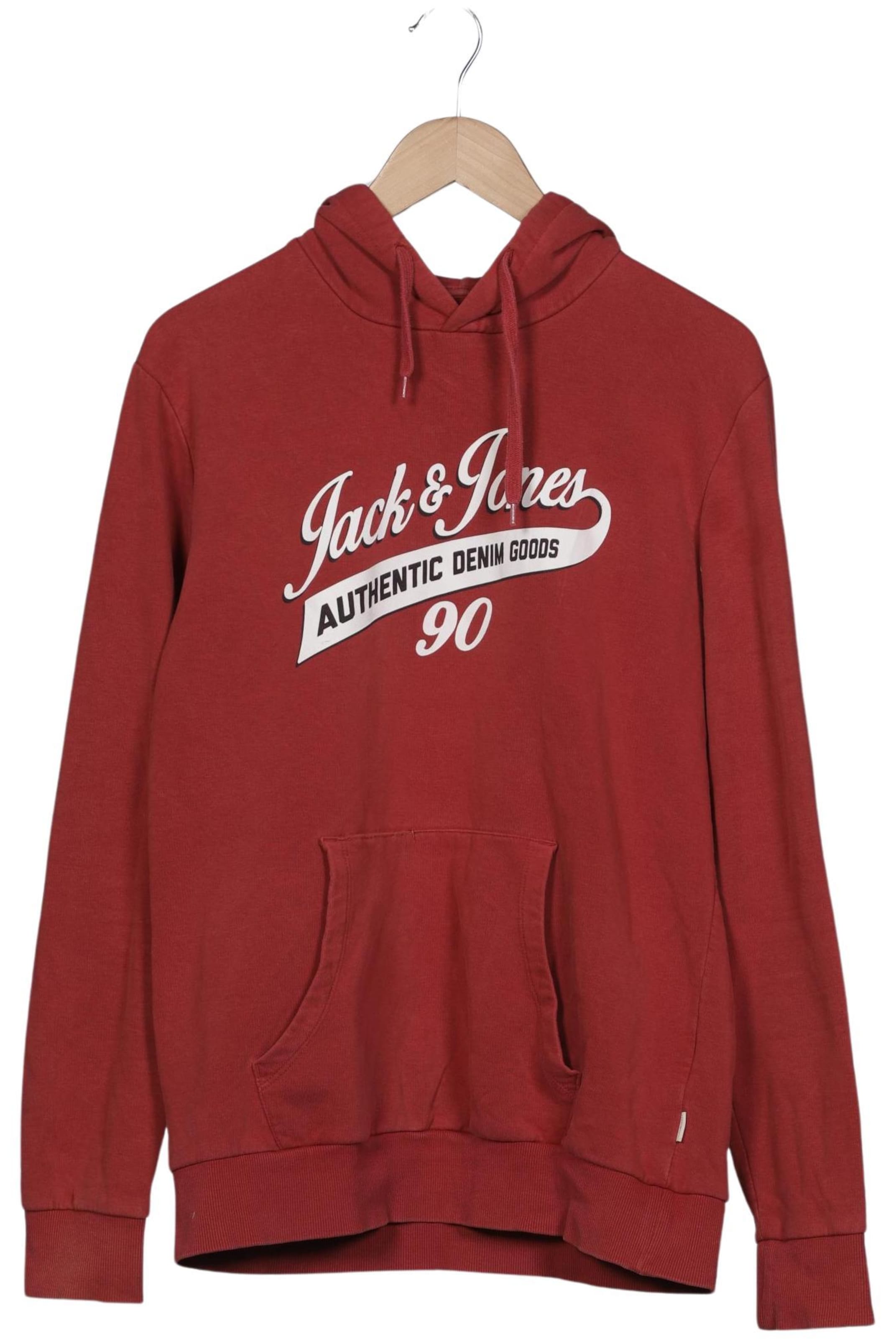 JACK & JONES Sweatshirt & Zip-Up Hoodie in L in Red: front