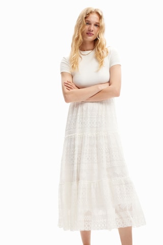 Robe Desigual en blanc : devant