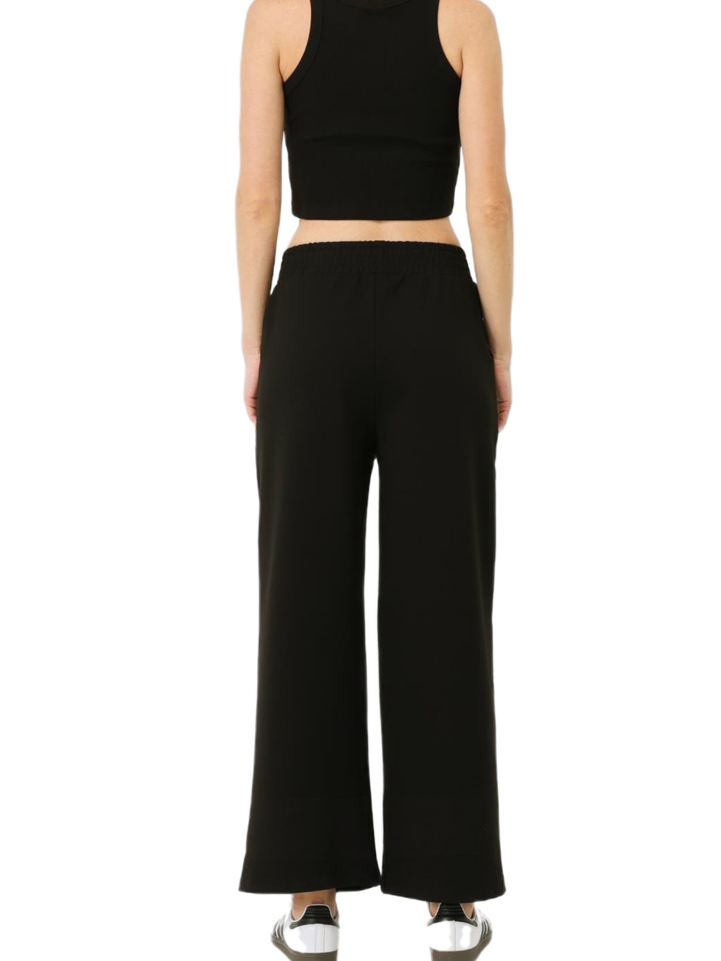 C&City Wide leg Broek in Zwart