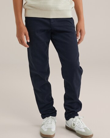 WE Fashion Slim fit Pants in Blue: front