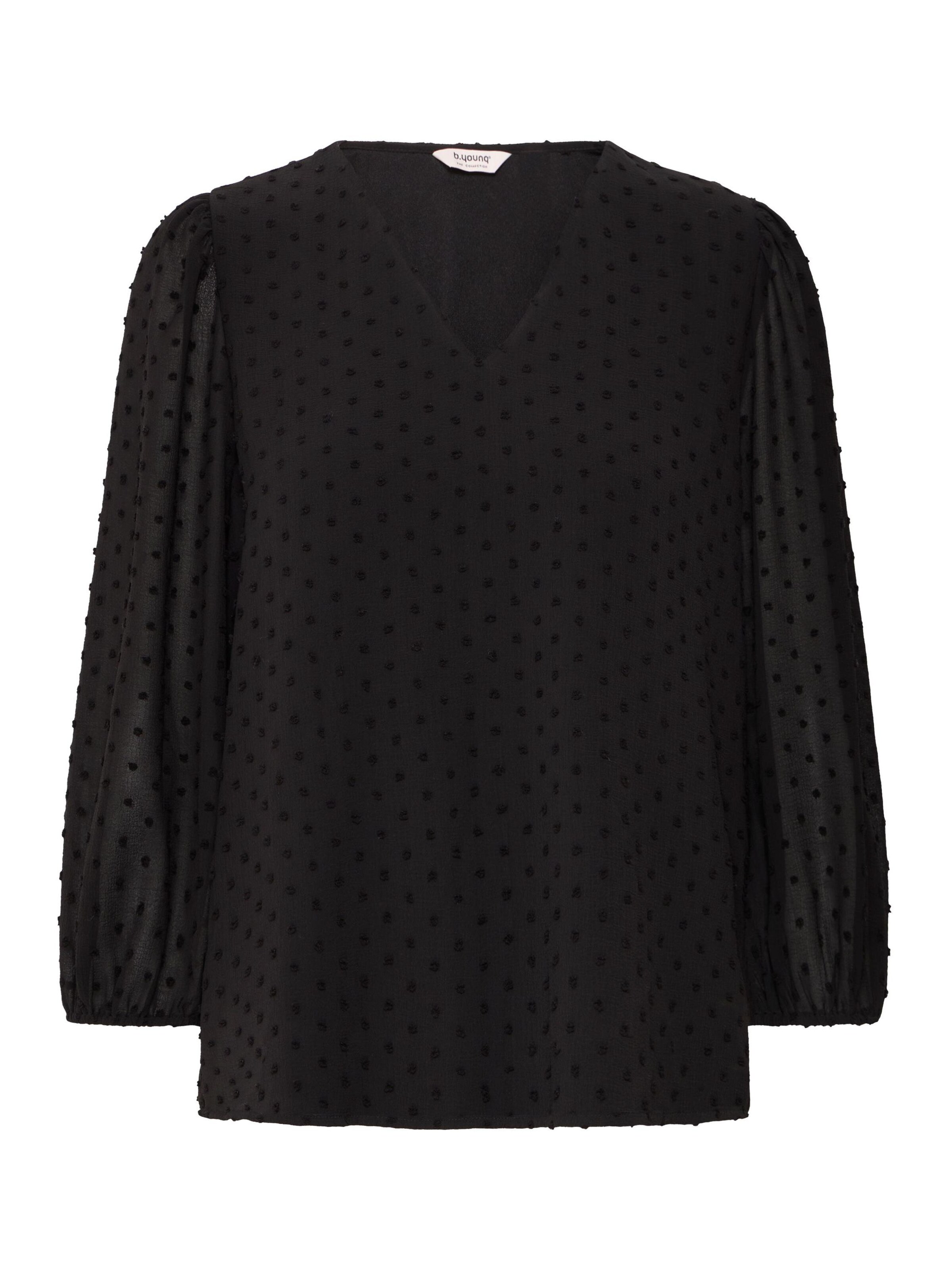 Chemisier 'Izette' b.young en noir : devant