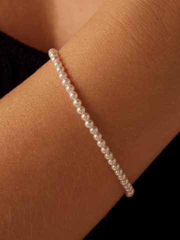 Lucardi Armband 'Chic ' in Wit: voorkant