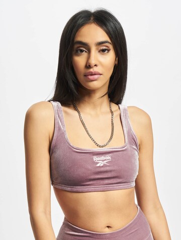 Reebok Bralette Bra in Purple