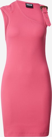 Versace Jeans CoutureHaljina - roza boja: prednji dio