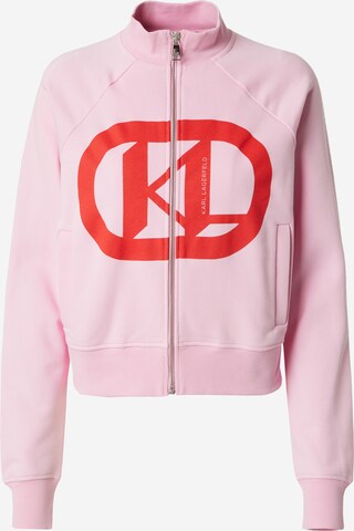 Karl Lagerfeld Bluza rozpinana w kolorze fioletowy: przód