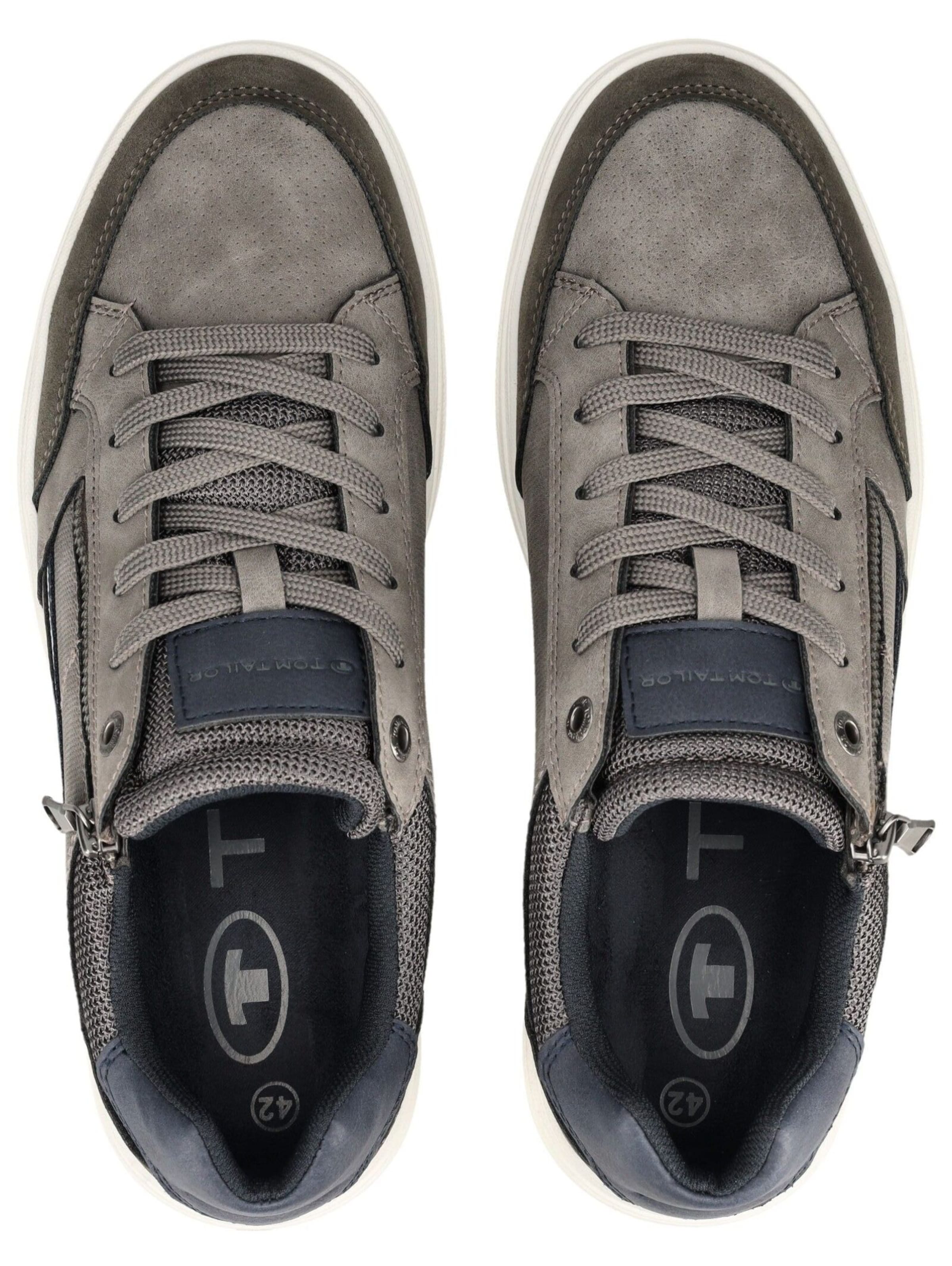 TOM TAILOR Sneakers laag in Grijs