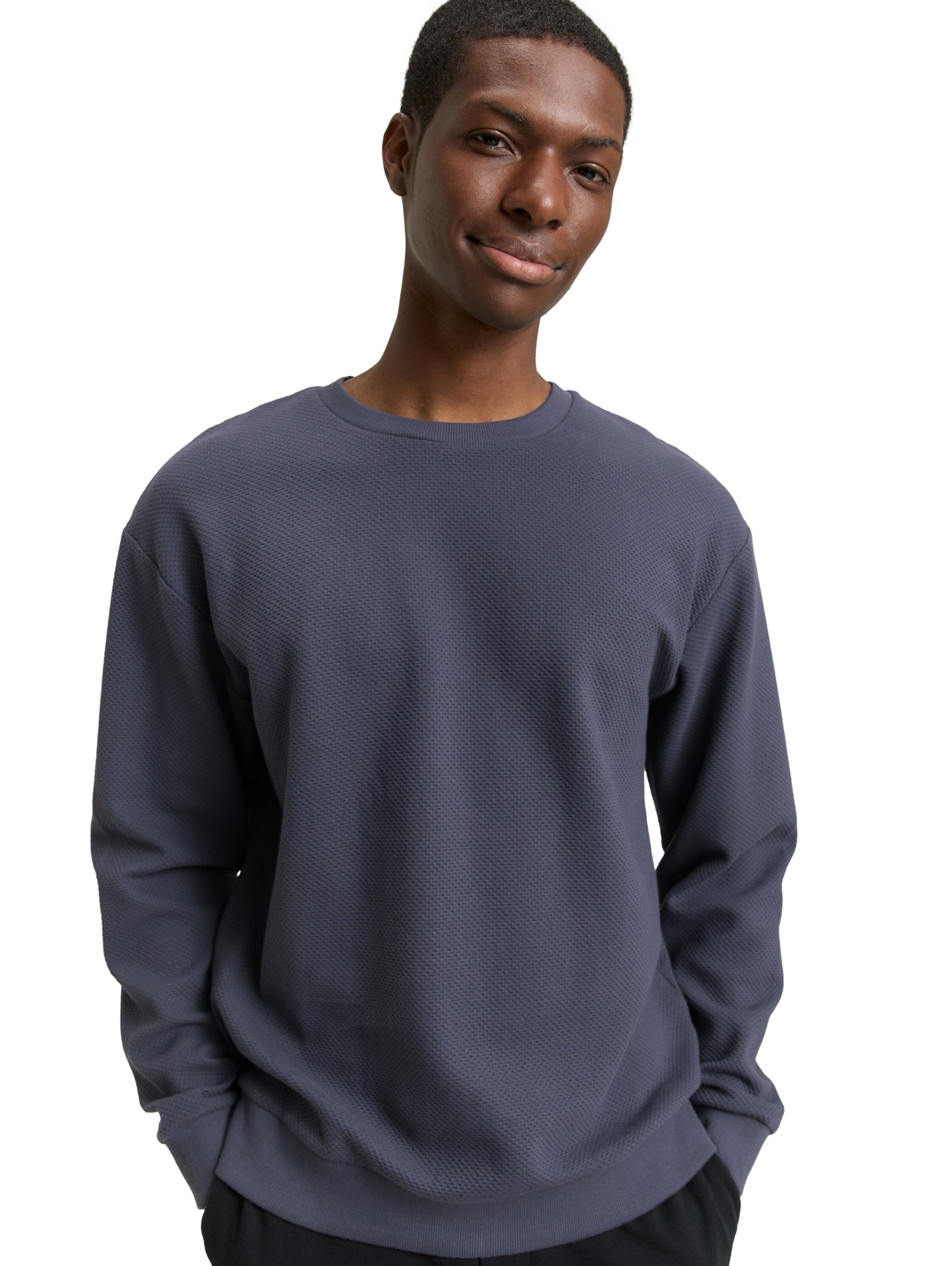 TOM TAILOR DENIM Sweatshirt in Grau