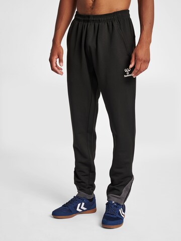 Hummel Slim fit Sports trousers 'Lead Poly' in Black: front