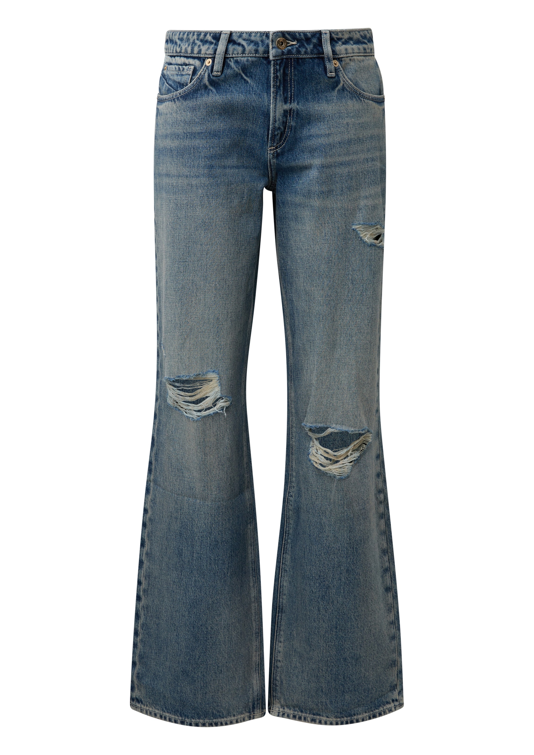QS Wide leg Jeans 'Catie' in Blue: front