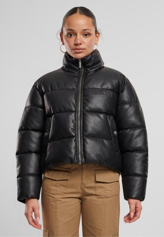 Karl Kani Winter Jacket 'Serif' in Black: front