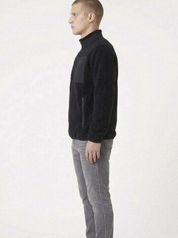 A Question Of (AQO) Between-season jacket 'David Micro Fleece Halfway Zip' in Black