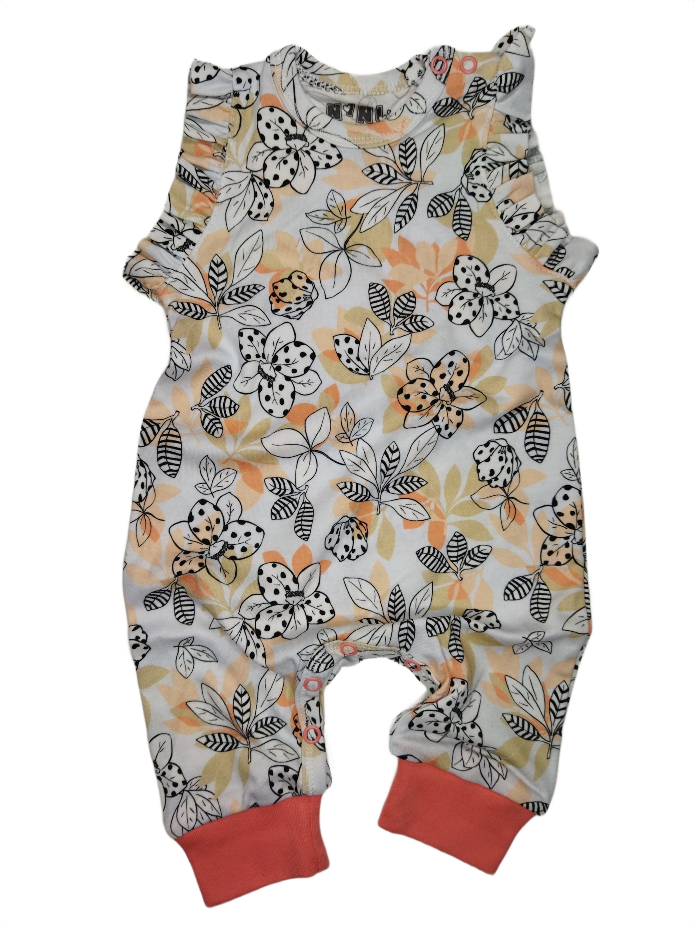 NINI Rompertje/body in Gemengde kleuren: voorkant