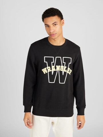 WRANGLERSweater majica - crna boja: prednji dio