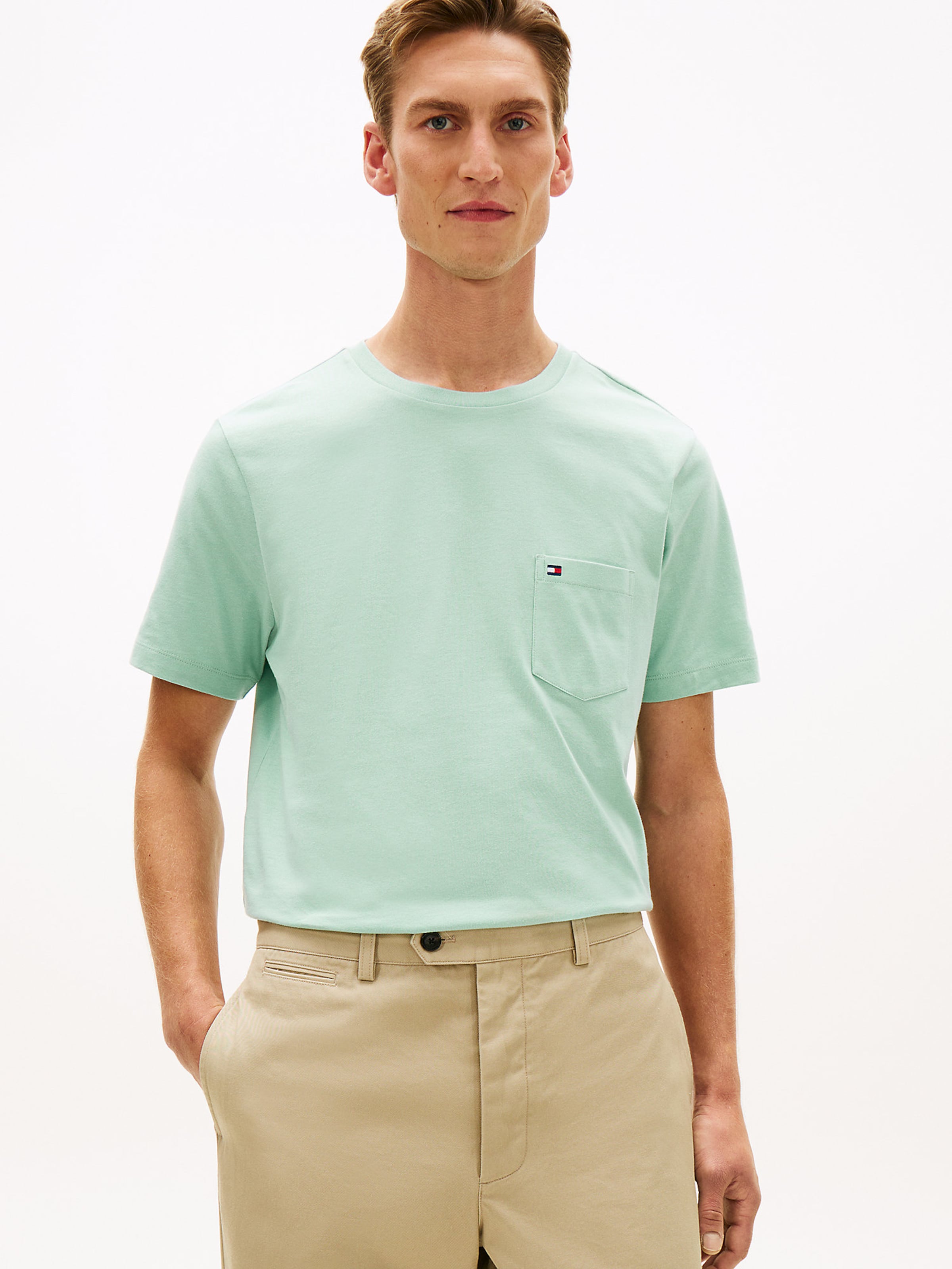 TOMMY HILFIGER Shirt in Groen: voorkant