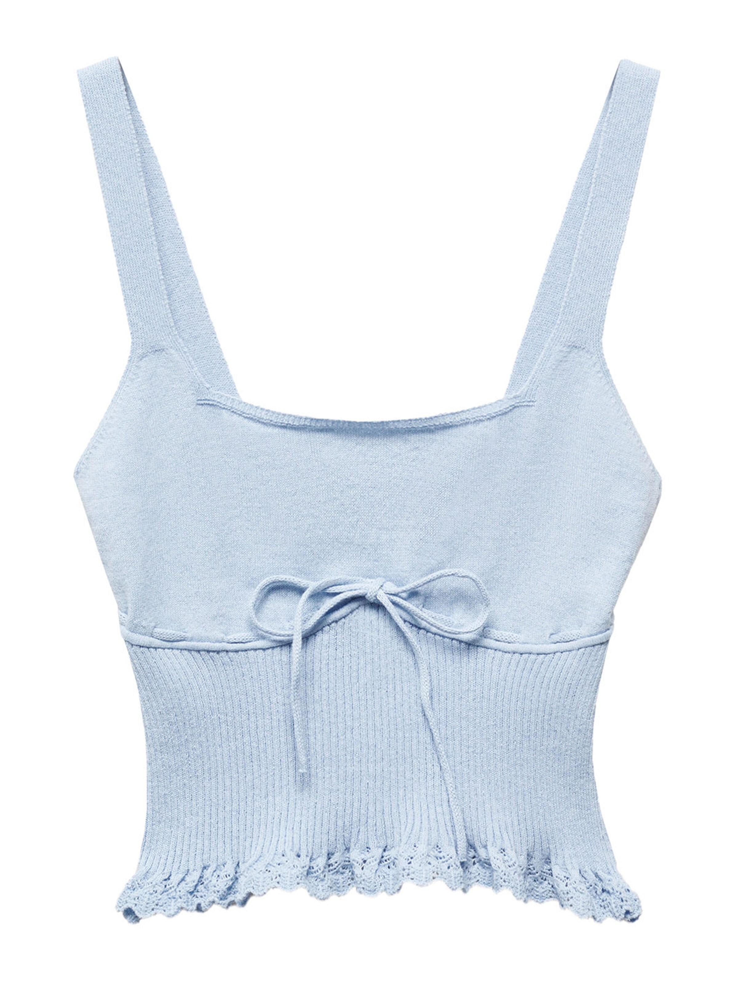 MANGO Kardigany 'LOVI' – modrá: přední strana