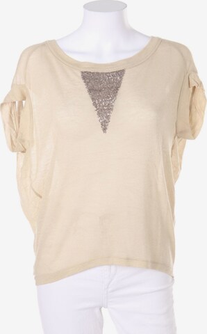 Benetton Top & Shirt in XS in Beige: front