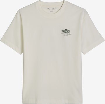 T-Shirt Marc O'Polo en blanc : devant
