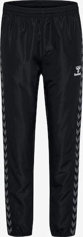 Hummel Regular Workout Pants in Black: front