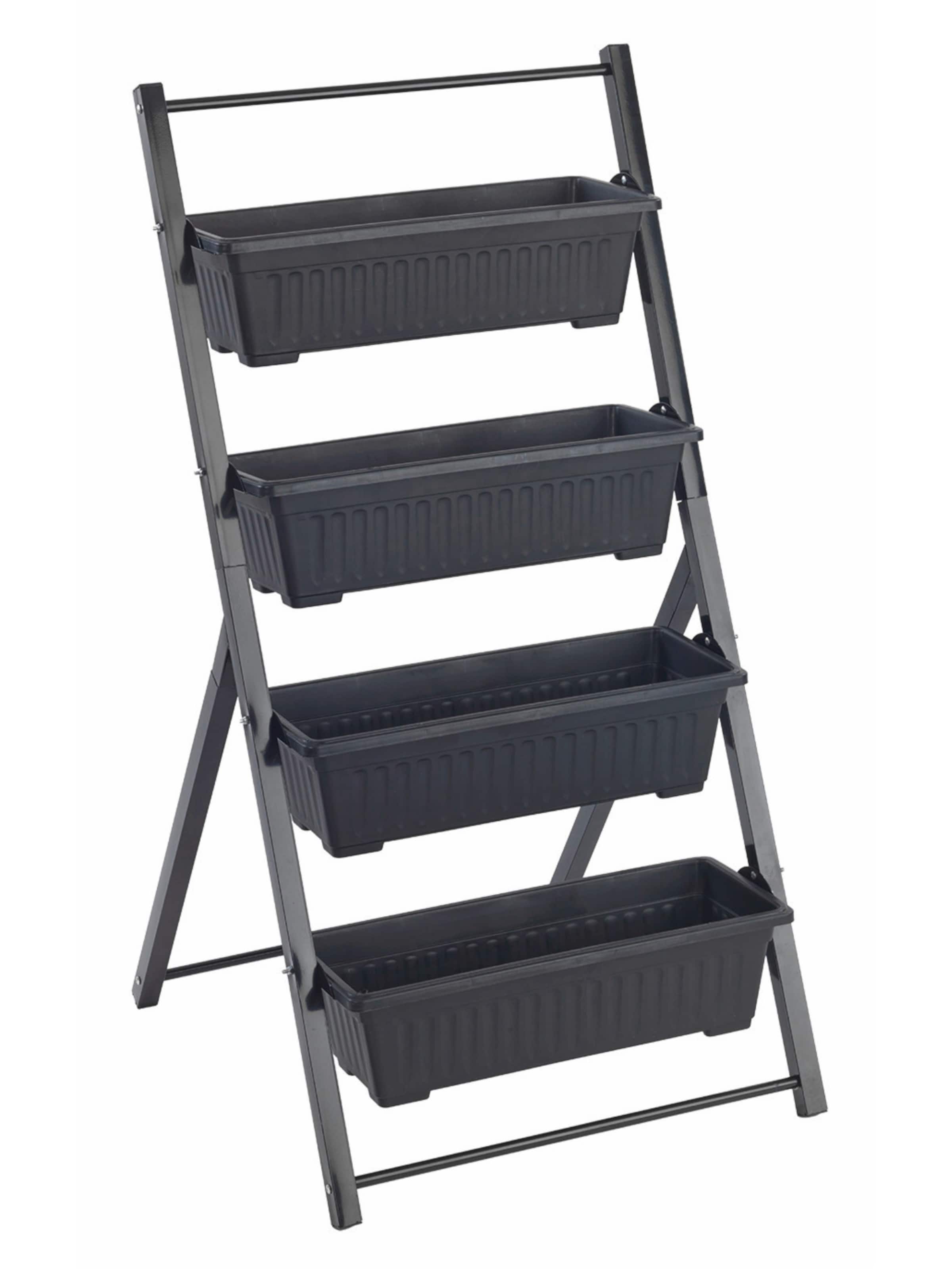 Wenko Flower Pot 'None' in Black: front