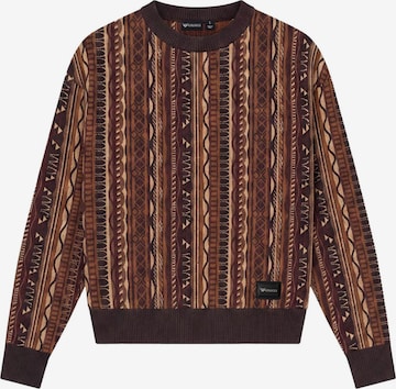 Colucci Pullover 'AOP' in Braun: Vorderseite