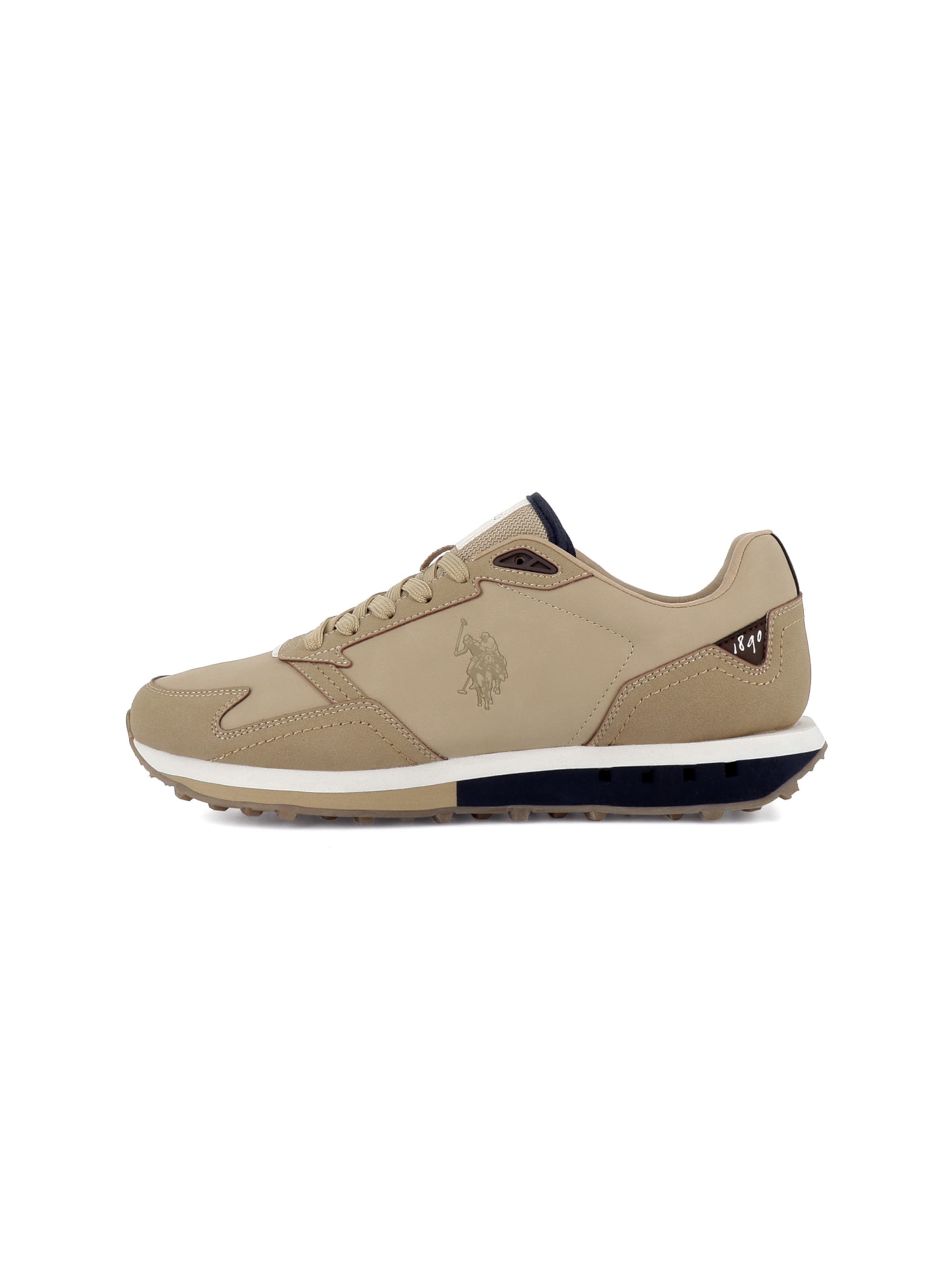 Baskets basses 'April' US POLO ASSN. en beige : devant