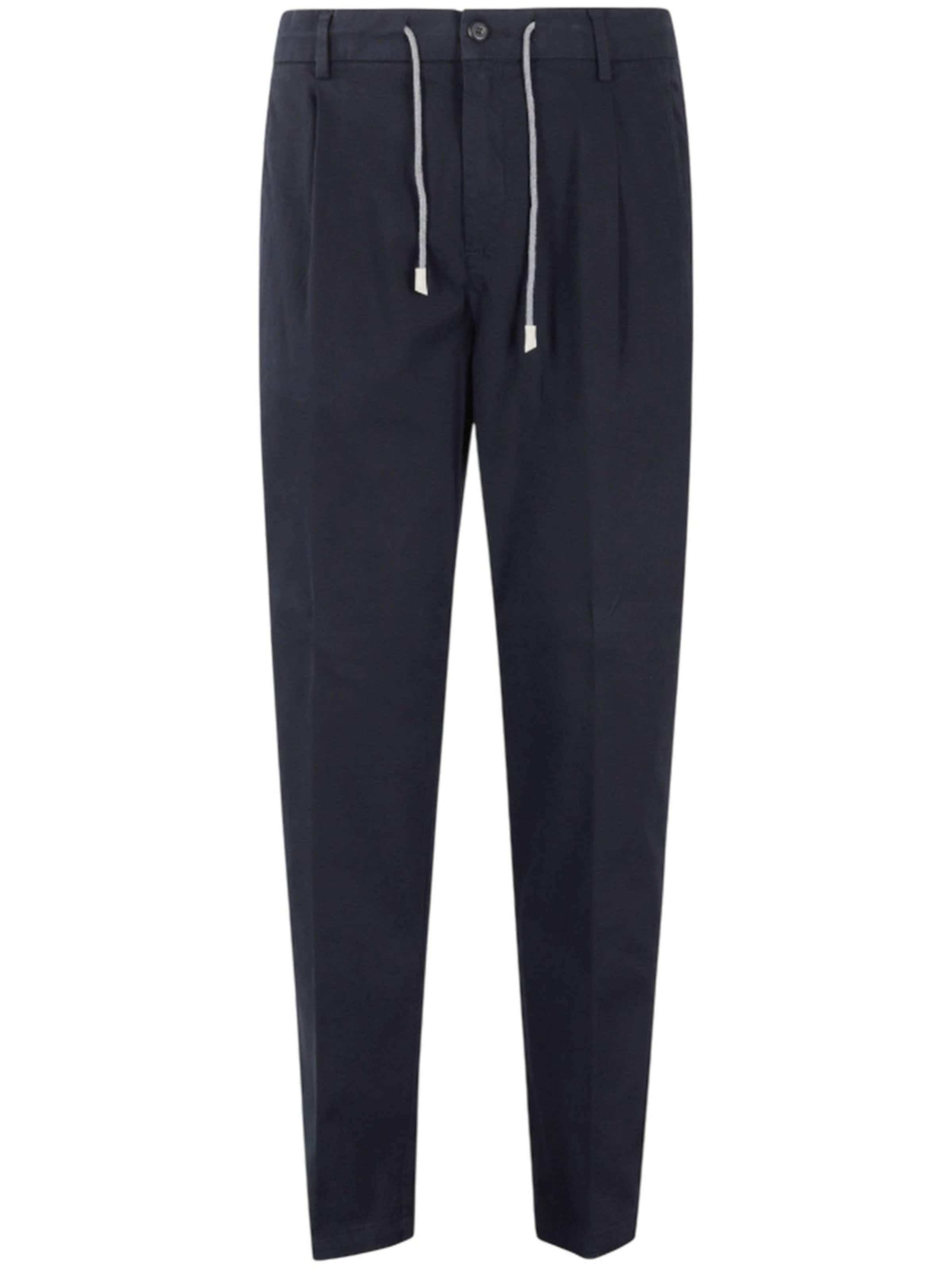 Eleventy Regular Pants in Blue: front